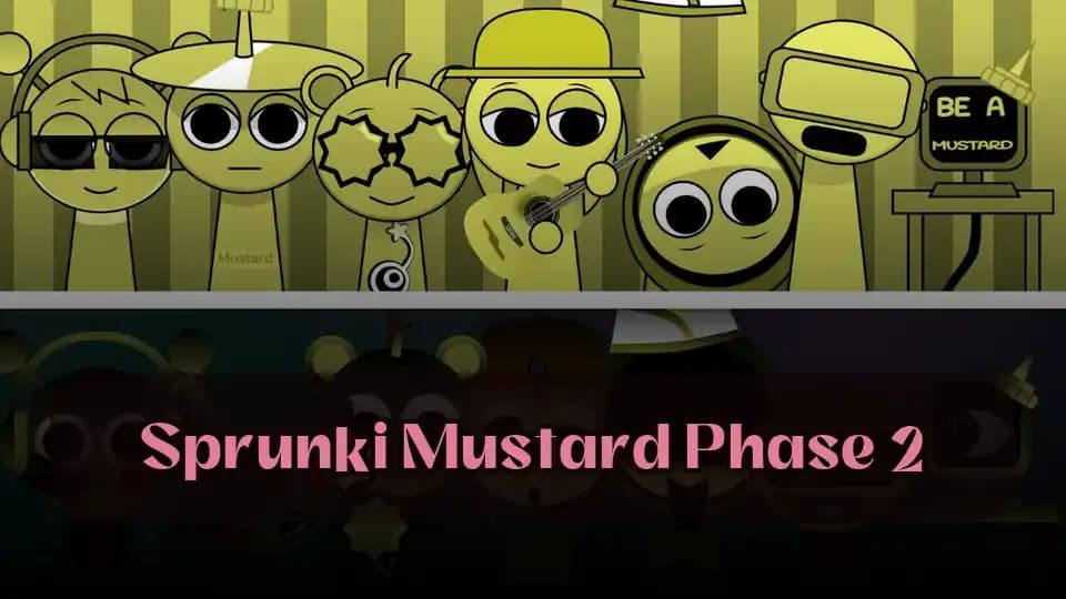 Free Sprunki Mustard Phase 2 Online, Sprunki Game Music Adventure