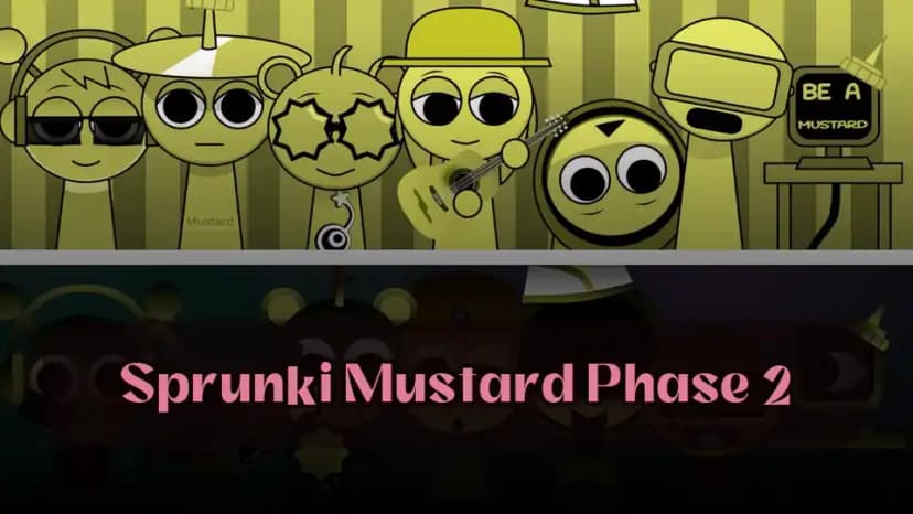 Free Sprunki Mustard Phase 2 Online, Sprunki Game Music Adventure